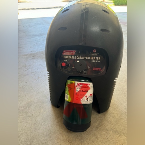 COLEMAN PRO CAT HEATER 5053 W/FAN 3000BTU Catalytic Propane for Hunting, camping - Picture 3 of 3